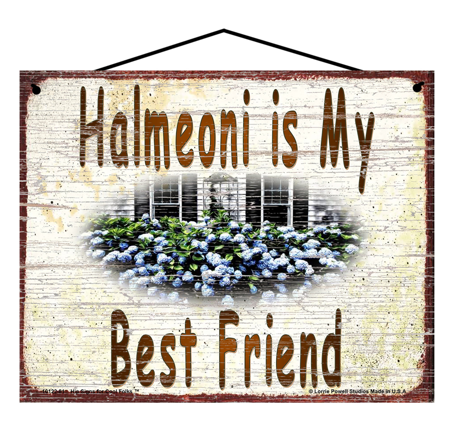 Halmeoni Hydrangea Sign - Halmeoni Is My Best Friend