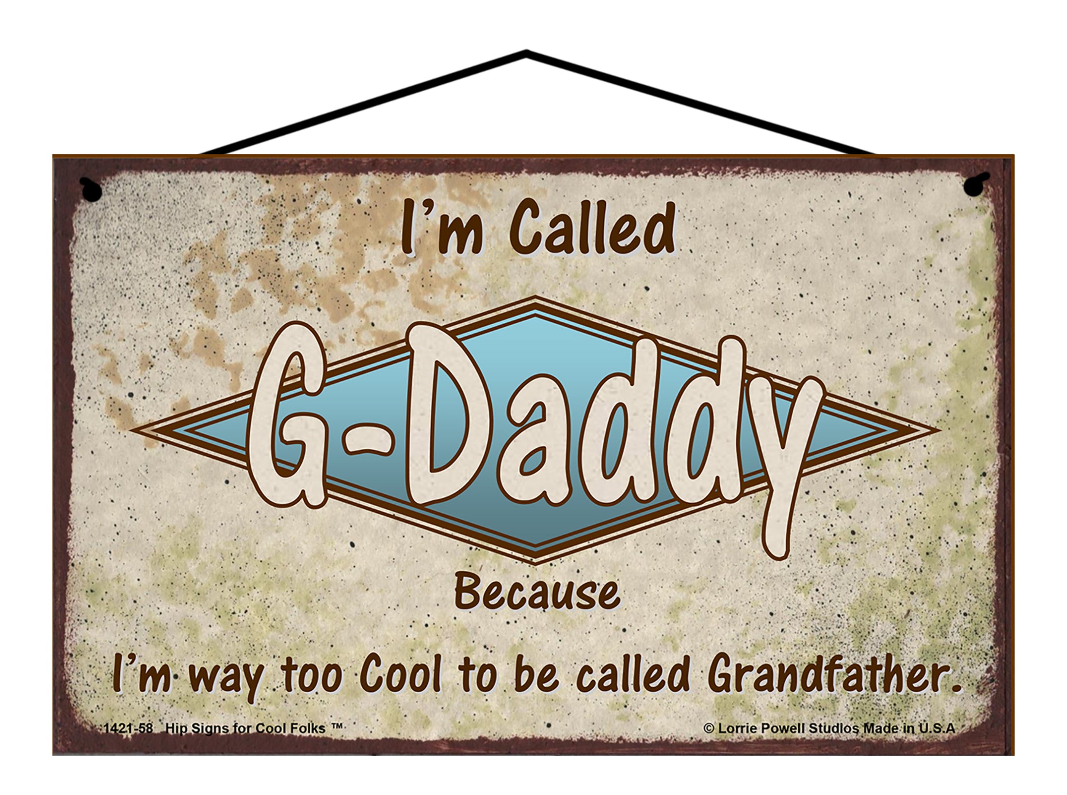 Go Dad Sign G-Daddy - Vintage Style Signs for Grandpa – Hip Signs For Cool Folks