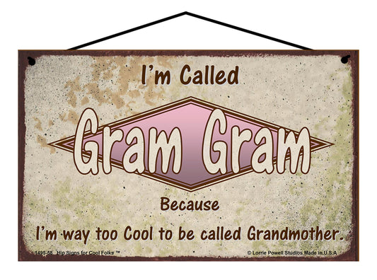 364 Grams Sign Gram Gram - Vintage Style Signs for Grandma – Hip Signs For Cool Folks