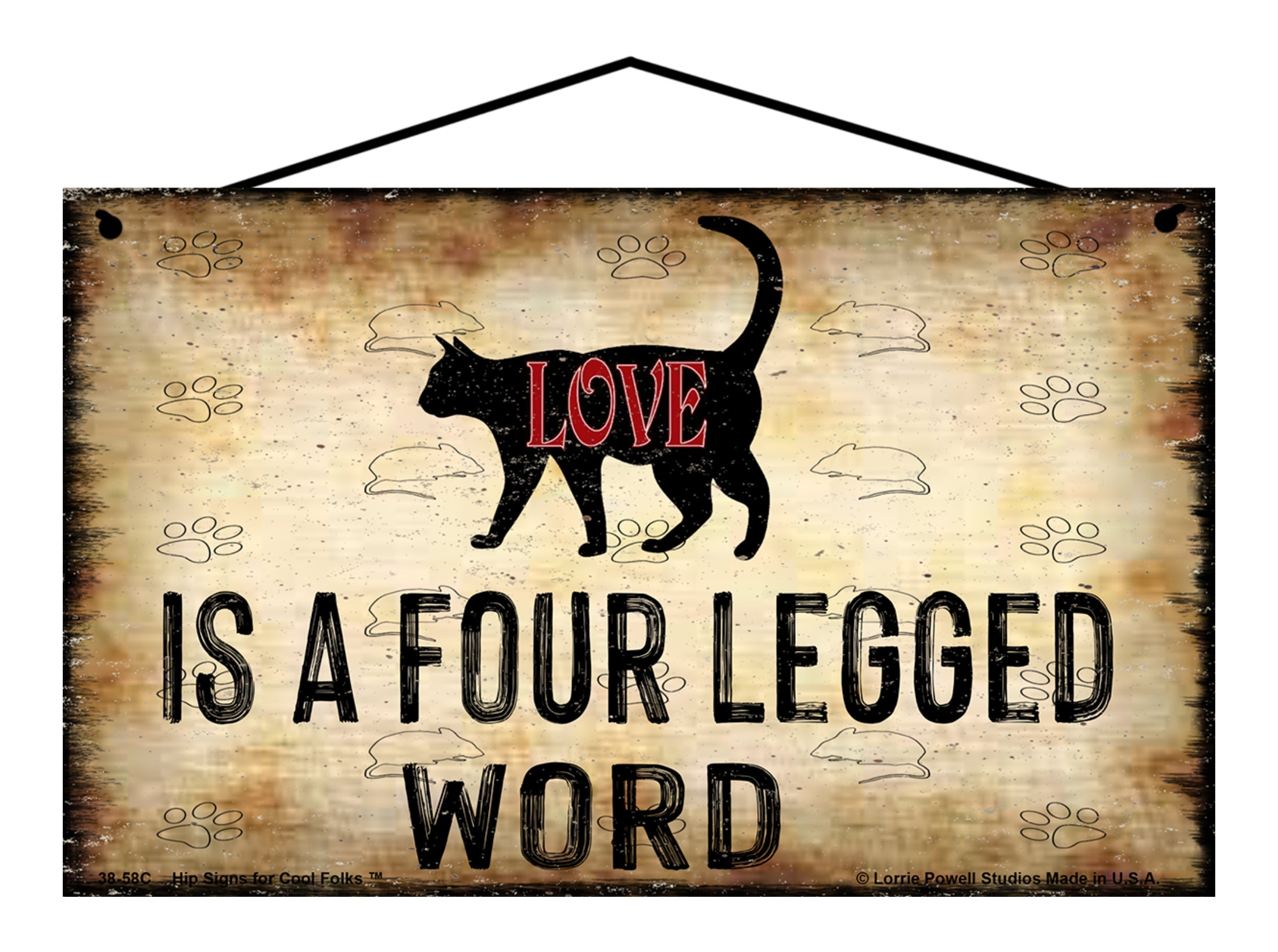 Cat Themed Signs - Vintage Style Home Decor Gifts for Pet Lovers – Hip ...