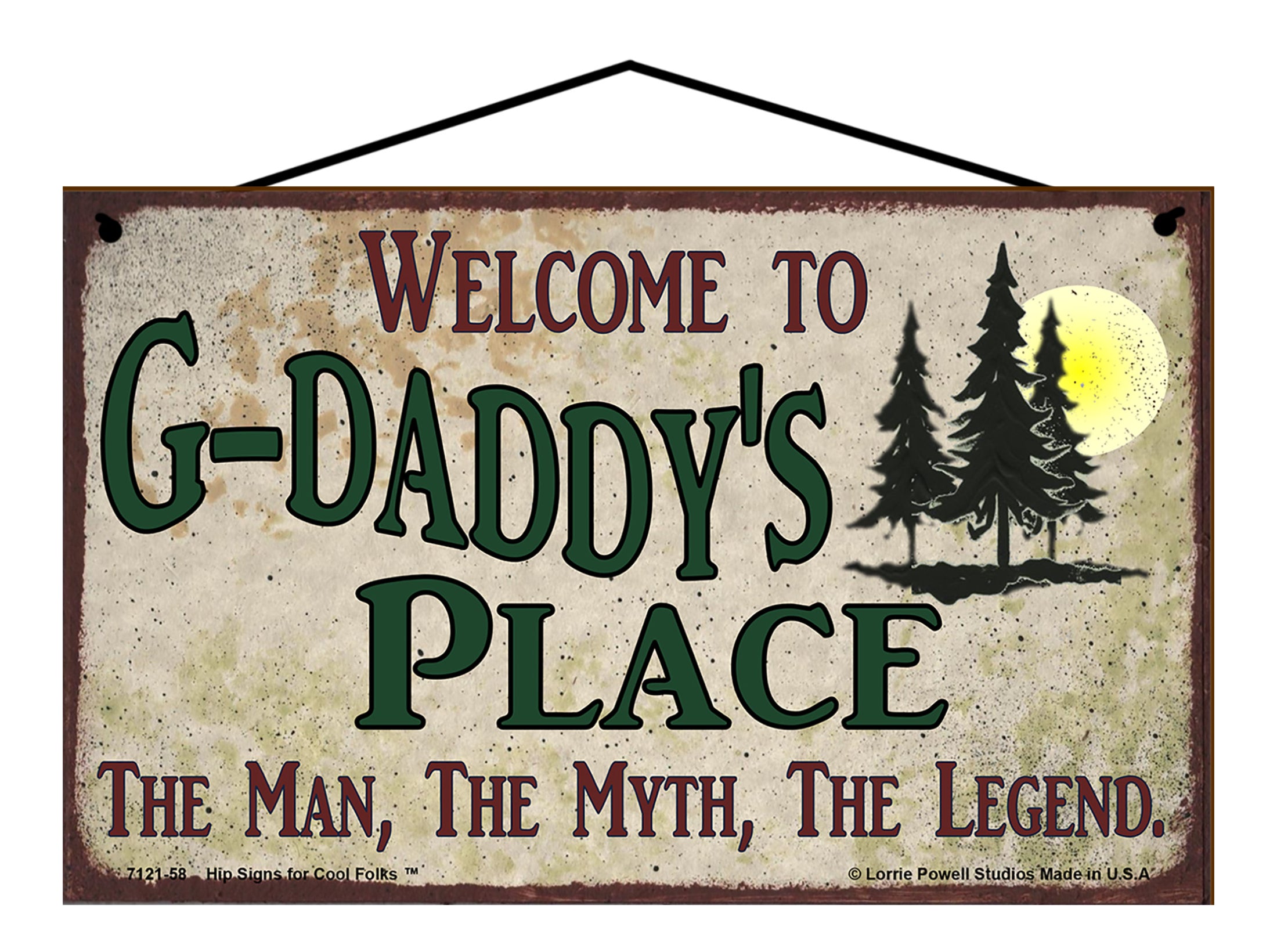 Go Dad Sign G-Daddy - Vintage Style Signs for Grandpa – Hip Signs For Cool Folks