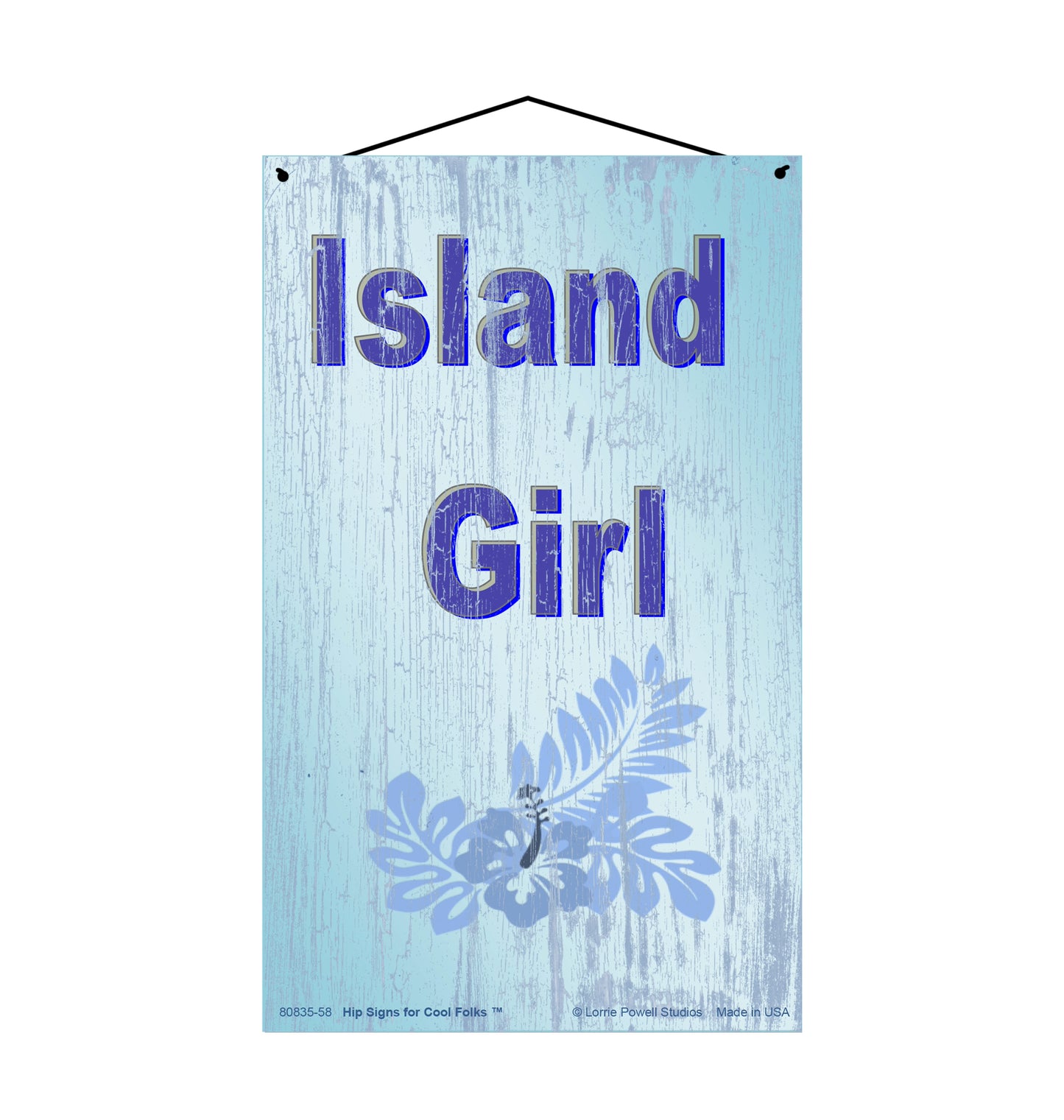Island Girl - Vintage Style Sign