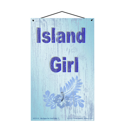 Island Girl - Vintage Style Sign