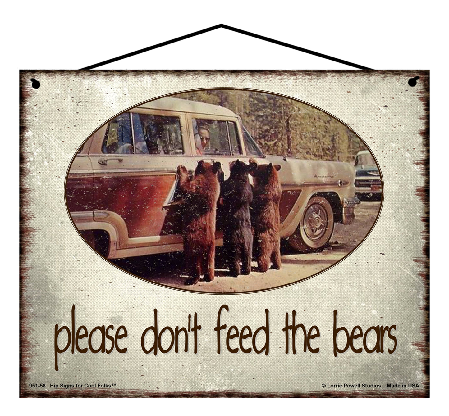 Please Don't Feed The Bears - Vintage Style Sign – Hip Signs For Cool Folks for Don T Feed The Bears Sign Printable Free